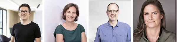 v.l.: Heiko Pröger, Dr. Wiebke Sick, Martin Verdino, Jelena Mirkovic